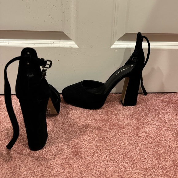 Coach black velvet heels - Picture 3 of 5
